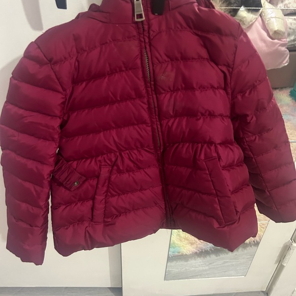 Burberry Kids Burgundy-Pinkish Puffer Jacket - Picture 3 of 8